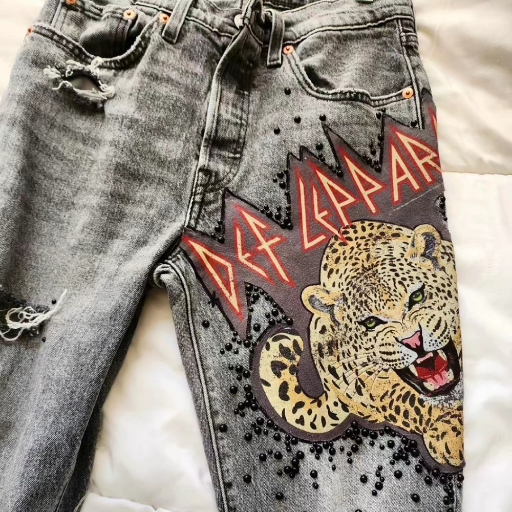 Def Leppard Rocker Jeans - Picture 3 of 7